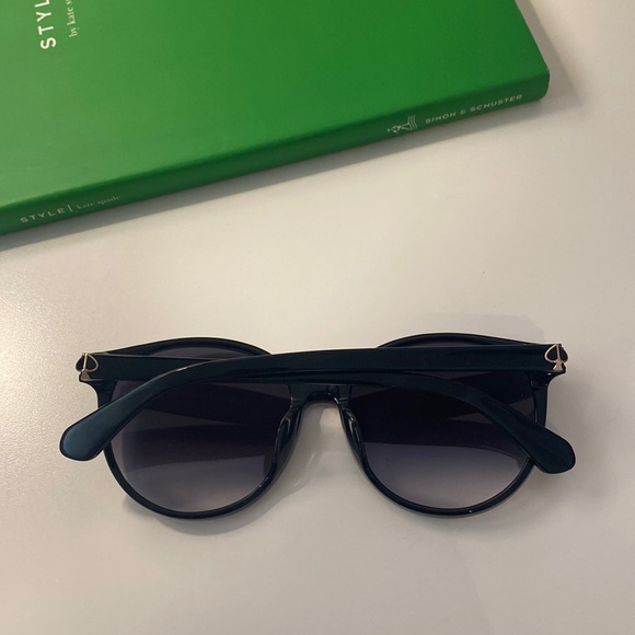 Kate Spade New York Black Hello Sunshine Sunglasses with Case and Cleaning Cloth - Picture 3 of 13